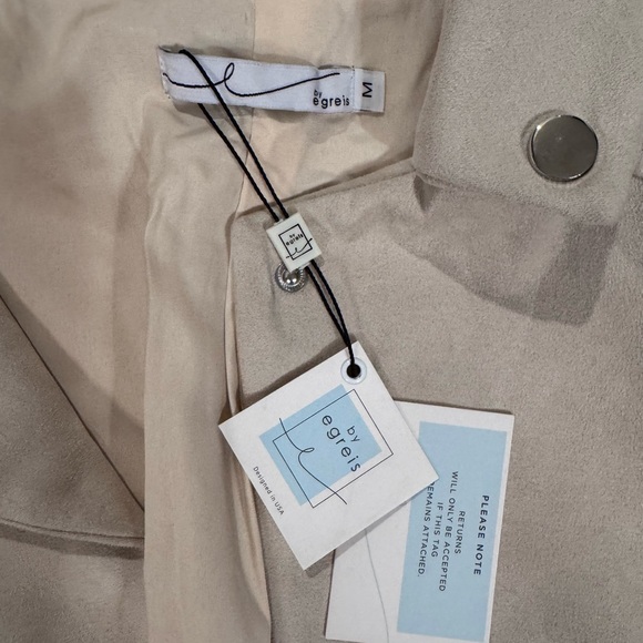 ByEgreis suede-feel studded jacket - Picture 4 of 9